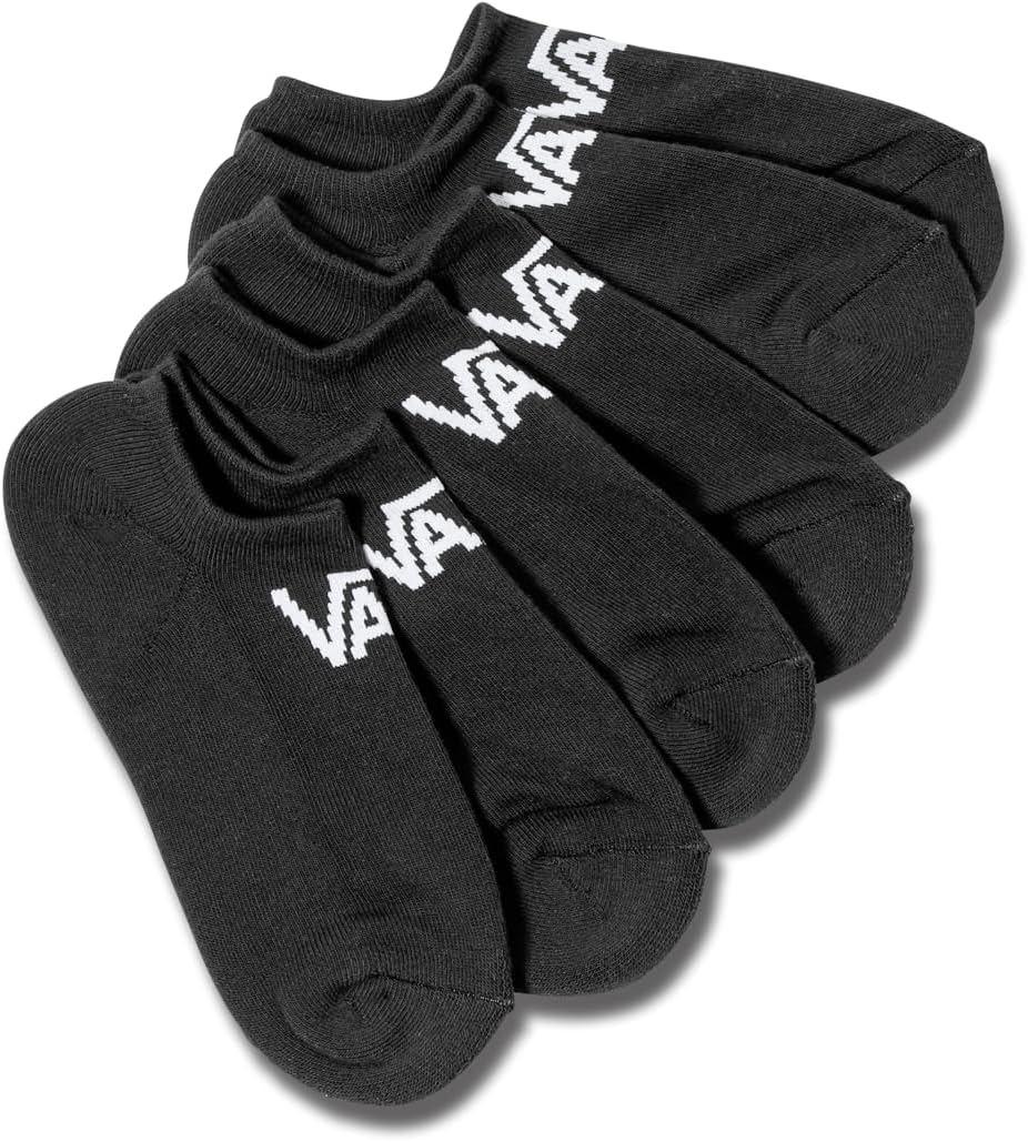 Vans Unisex Classic Kick Socks (3 пары) | Утепленные носки-невидимки для мужчин и женщин, мягкая и эластичная ткань, идеально для обуви на липучке, Black
Vans Unisex Classic Kick Socks (3 пары) | Утепленные носки-невидимки для мужчин и женщин, мягкая и эластичная ткань, идеально для обуви на липучке, Black
