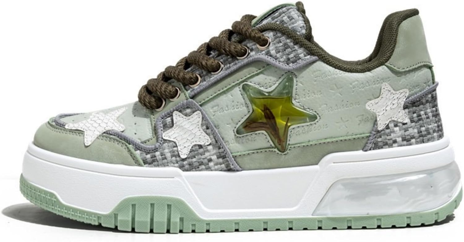 Мужские массивные кроссовки Y2K с ретро-звездой, кроссовки для ходьбы, повседневные обувь для мужчин, размер 7-9.5 Generic, зеленый
Мужские массивные кроссовки Y2K с ретро-звездой, кроссовки для ходьбы, повседневные обувь для мужчин, размер 7-9.5 Generic, зеленый
