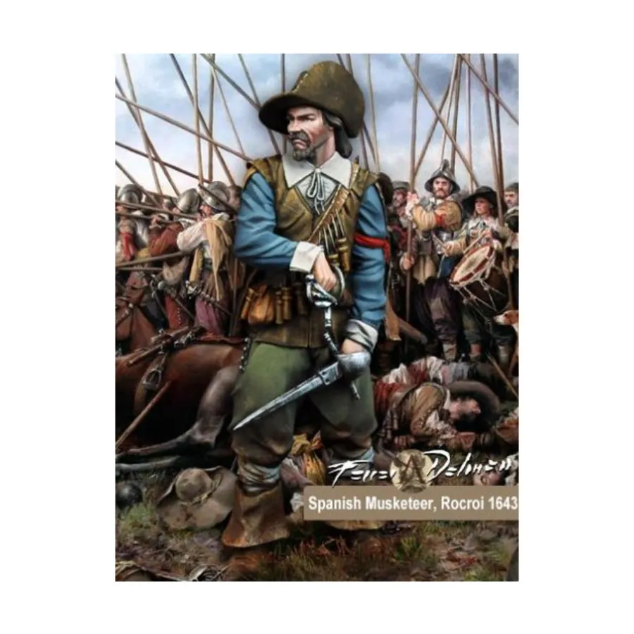 Испанский мушкетер Рокруа 1643 г., Ferrer Dalmau (75mm)
Испанский мушкетер Рокруа 1643 г., Ferrer Dalmau (75mm)