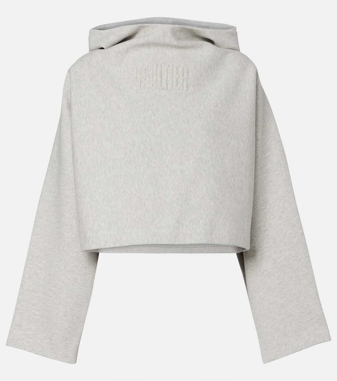 Укороченная хлопковая толстовка с тисненым логотипом Jean Paul Gaultier, Heathergrey
Укороченная хлопковая толстовка с тисненым логотипом Jean Paul Gaultier, Heathergrey