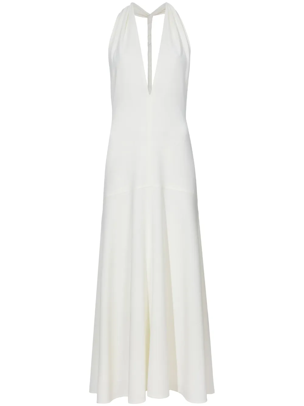 Расклешенное платье с глубоким V-образным вырезом Proenza Schouler, белый
Расклешенное платье с глубоким V-образным вырезом Proenza Schouler, белый