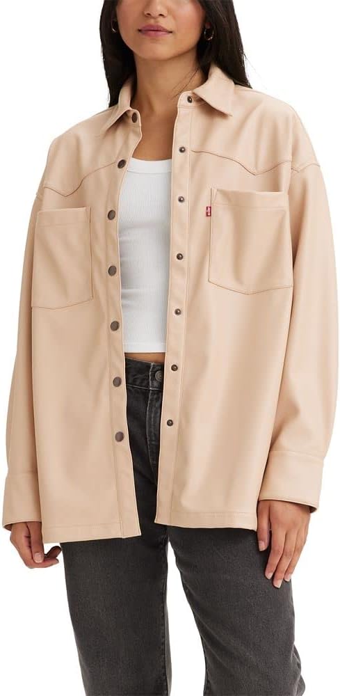 Женская кожаная рубашка Levi's Gia, (New) Frappe
Женская кожаная рубашка Levi's Gia, (New) Frappe