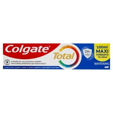 Отбеливающая зубная паста Total Whitening 24h Protection 100 мл Colgate
Отбеливающая зубная паста Total Whitening 24h Protection 100 мл Colgate