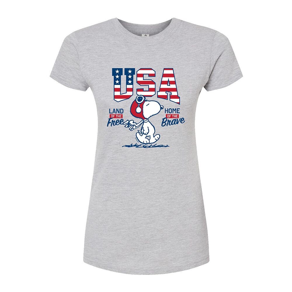 Детская футболка Peanuts Snoopy USA Free Brave с графическим рисунком Licensed Character, серый
Детская футболка Peanuts Snoopy USA Free Brave с графическим рисунком Licensed Character, серый