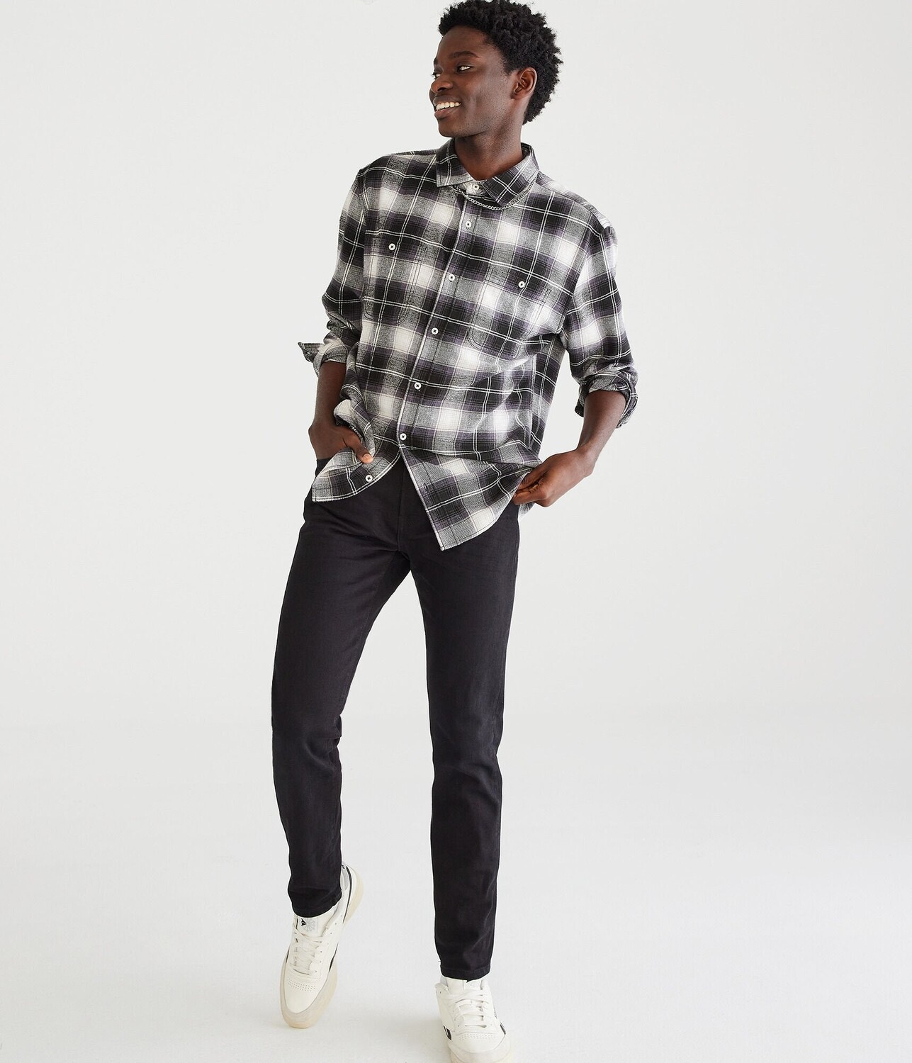 Мужские джинсы скинни премиум-класса Aeropostale Air, цвет Black Wash
Мужские джинсы скинни премиум-класса Aeropostale Air, цвет Black Wash