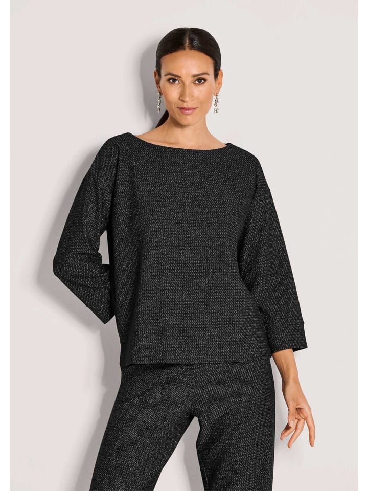 MADELEINE Блестящий топ с короткими рукавами из пряжи, черно-серебристого цвета
MADELEINE Блестящий топ с короткими рукавами из пряжи, черно-серебристого цвета