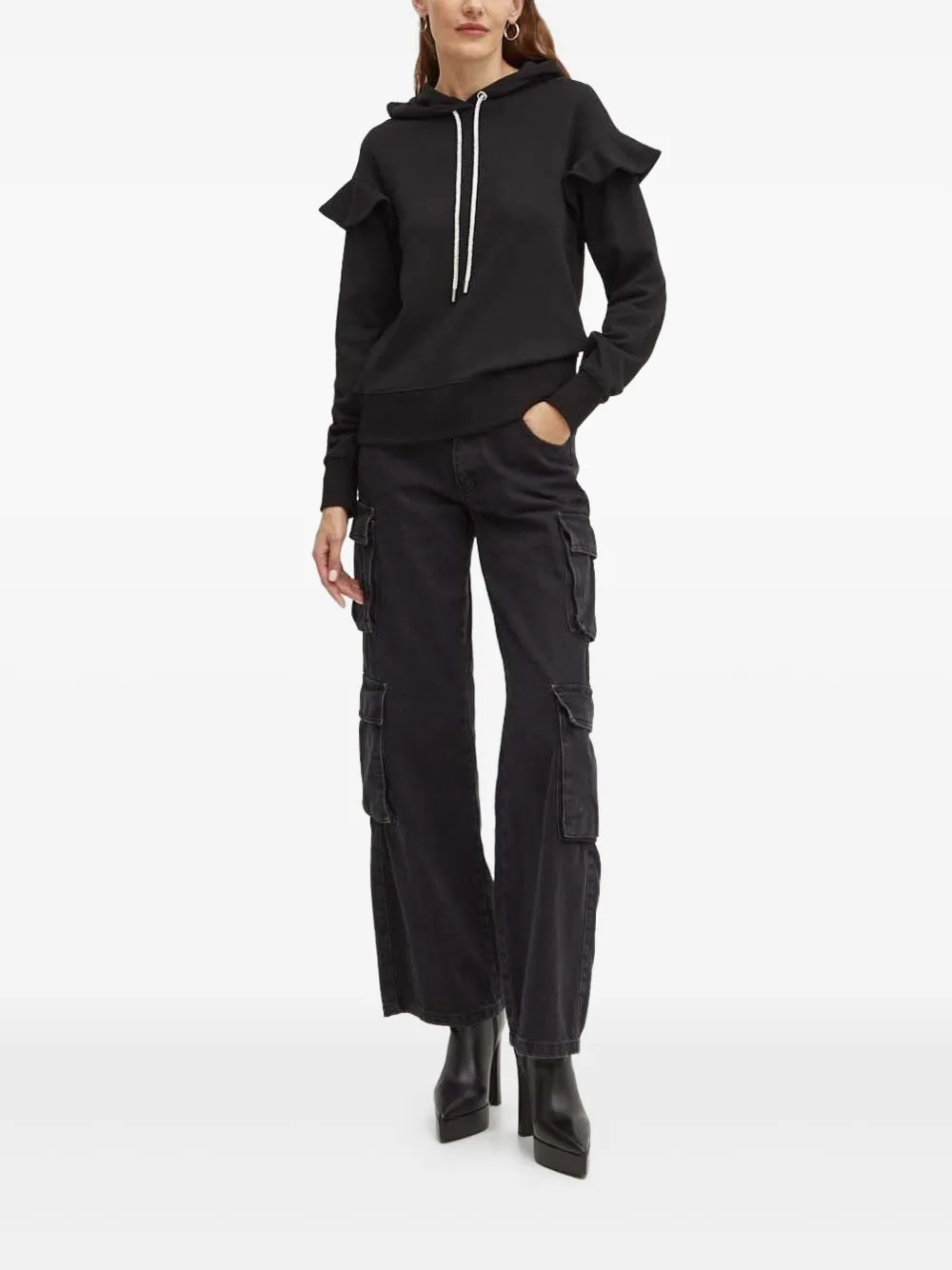 Худи со стразами Silvian Heach, черный
Худи со стразами Silvian Heach, черный