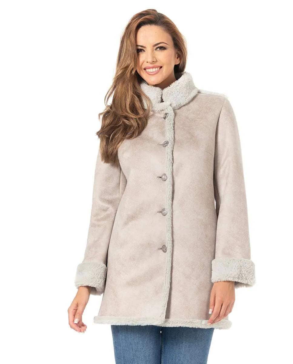 Женское двустороннее двустороннее пальто Fsh, бежевый
Женское двустороннее двустороннее пальто Fsh, бежевый