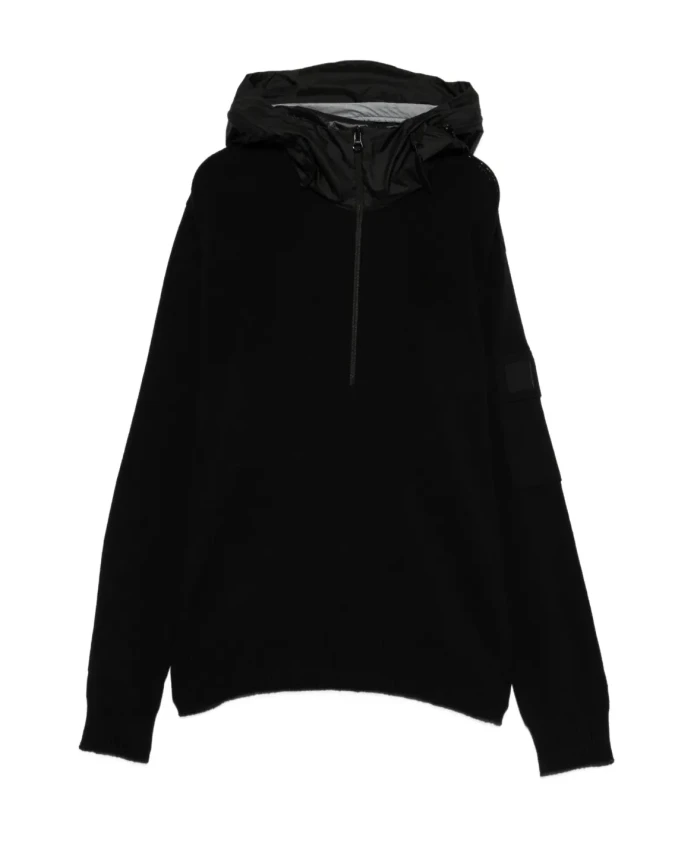 Толстовка с капюшоном и застежкой-молнией до середины груди. C.P. Company, черный
Толстовка с капюшоном и застежкой-молнией до середины груди. C.P. Company, черный