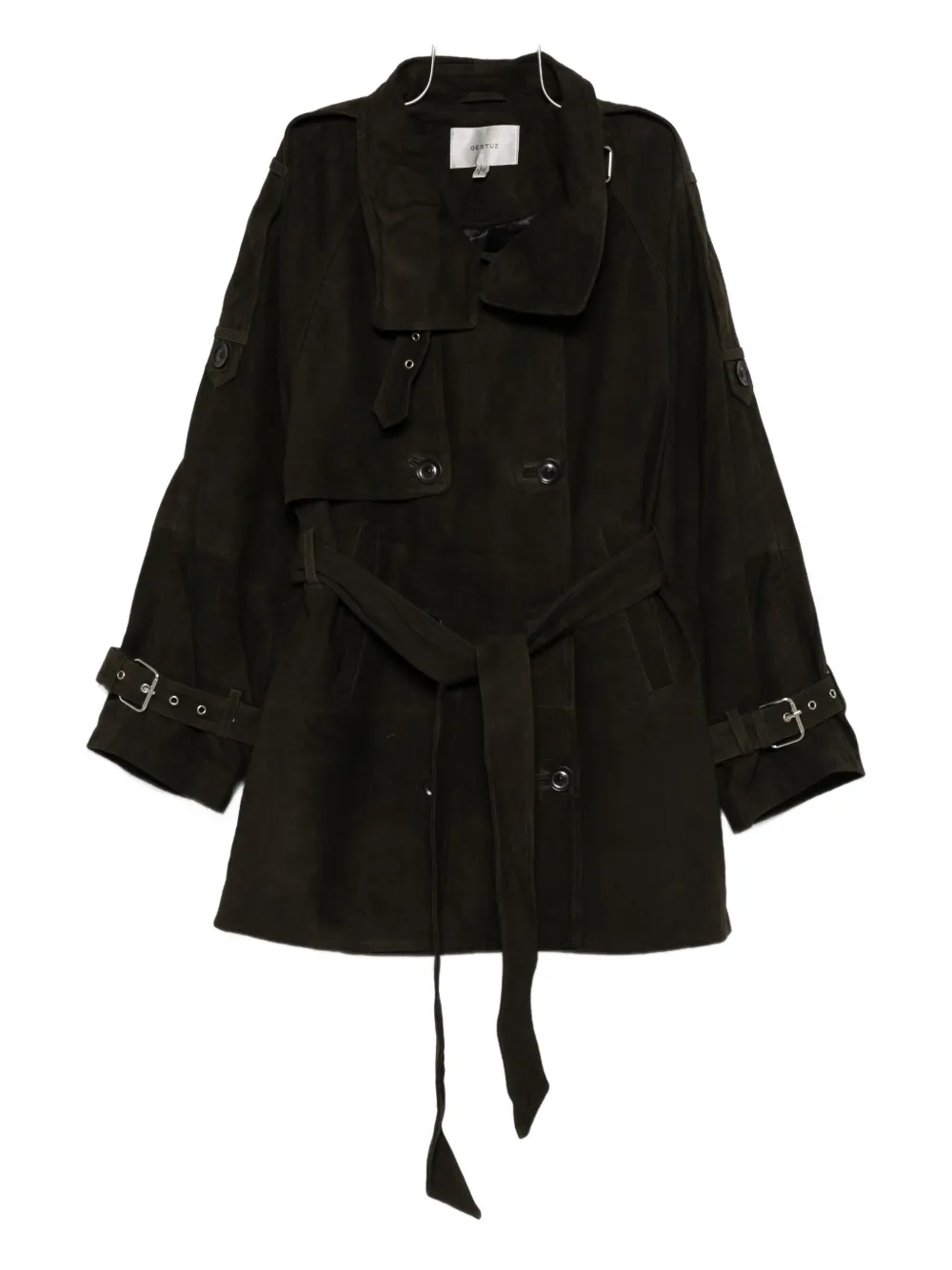 Замшевая куртка с поясом Gestuz, коричневый
Замшевая куртка с поясом Gestuz, коричневый