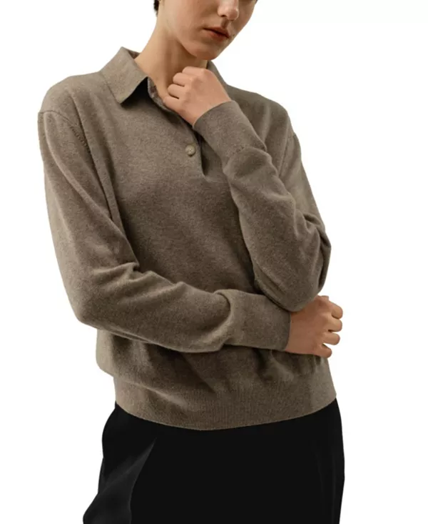 Детская кашемировая рубашка-поло Lilysilk, коричневый
Детская кашемировая рубашка-поло Lilysilk, коричневый