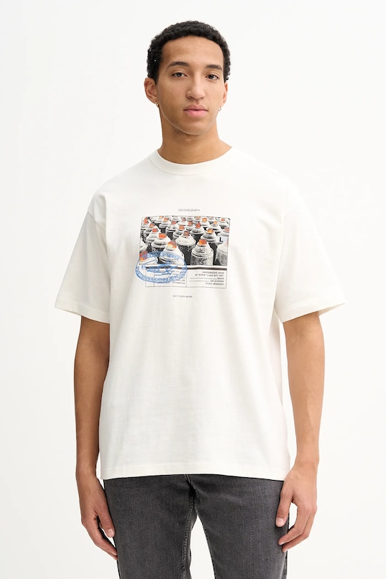 Хлопковая футболка Vans, бежевый
Хлопковая футболка Vans, бежевый