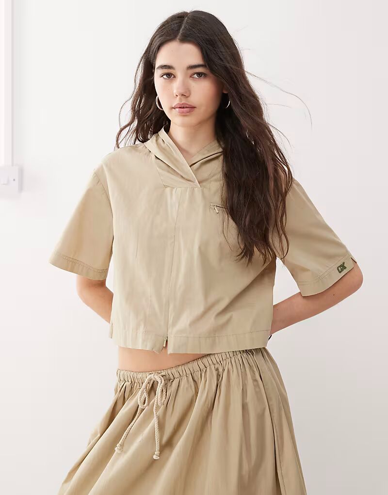 COLLUSION рубашка с капюшоном и застежкой-молнией, цвет: камень
COLLUSION рубашка с капюшоном и застежкой-молнией, цвет: камень