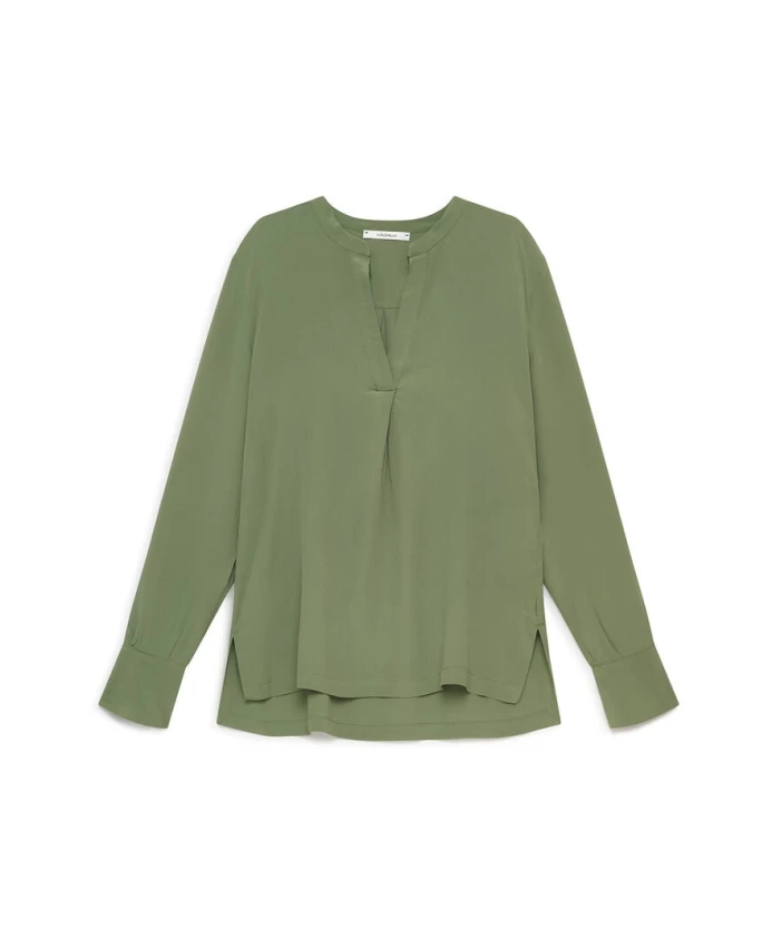 Рубашка из струящегося крепа Maliparmi, зеленый
Рубашка из струящегося крепа Maliparmi, зеленый