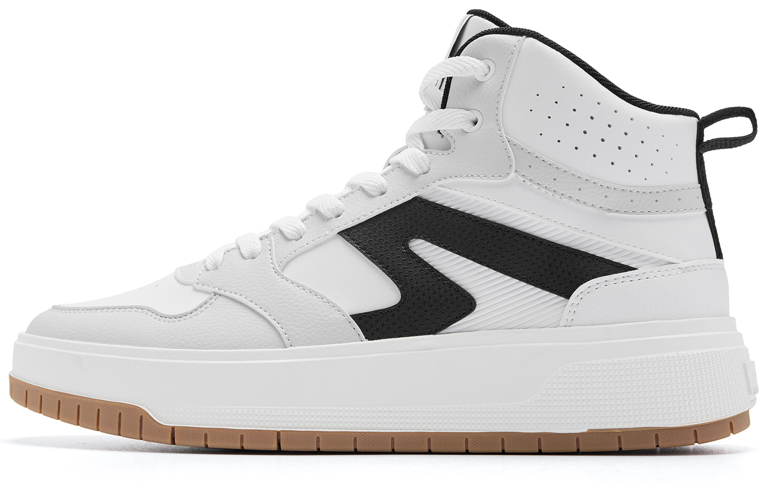 Высокие устойчивые к износу водонепроницаемые нескользящие скейтбордские кроссовки мужские бело-серые QIAODAN, Jordan White/Light Gray 
Высокие устойчивые к износу водонепроницаемые нескользящие скейтбордские кроссовки мужские бело-серые QIAODAN, Jordan White/Light Gray