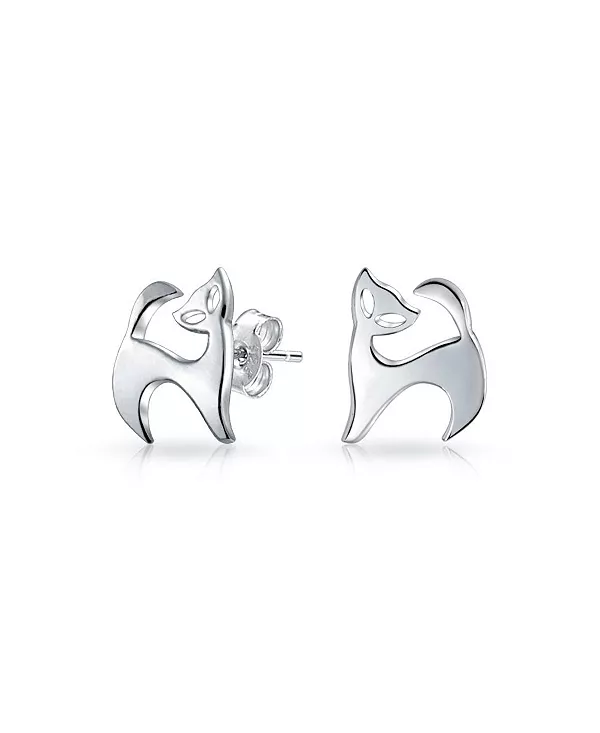 Серьги-Гвоздики в виде сиамской кошки из стерлингового серебра — причудливые и милые украшения для домашних животных Bling Jewelry, silver
Серьги-Гвоздики в виде сиамской кошки из стерлингового серебра — причудливые и милые украшения для домашних животных Bling Jewelry, silver