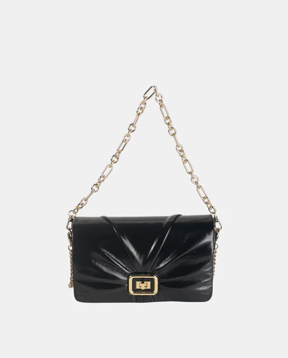 Сумка на плечо из черного металлического полиуретана с клапаном и металлической застежкой Volum, чёрный, Черный, Сумка на плечо из черного металлического полиуретана с клапаном и металлической застежкой Volum, чёрный
Сумка на плечо из черного металлического полиуретана с клапаном и металлической застежкой Volum, чёрный, Черный, Сумка на плечо из черного металлического полиуретана с клапаном и металлической застежкой Volum, чёрный