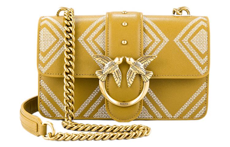 Сумка через плечо из овчины ласточка PINKO горчично-желтая
Сумка через плечо из овчины ласточка PINKO горчично-желтая