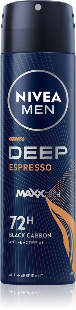 Антиперспирант-Спрей для мужчин глубокого действия Nivea, espresso 150 мл
Антиперспирант-Спрей для мужчин глубокого действия Nivea, espresso 150 мл