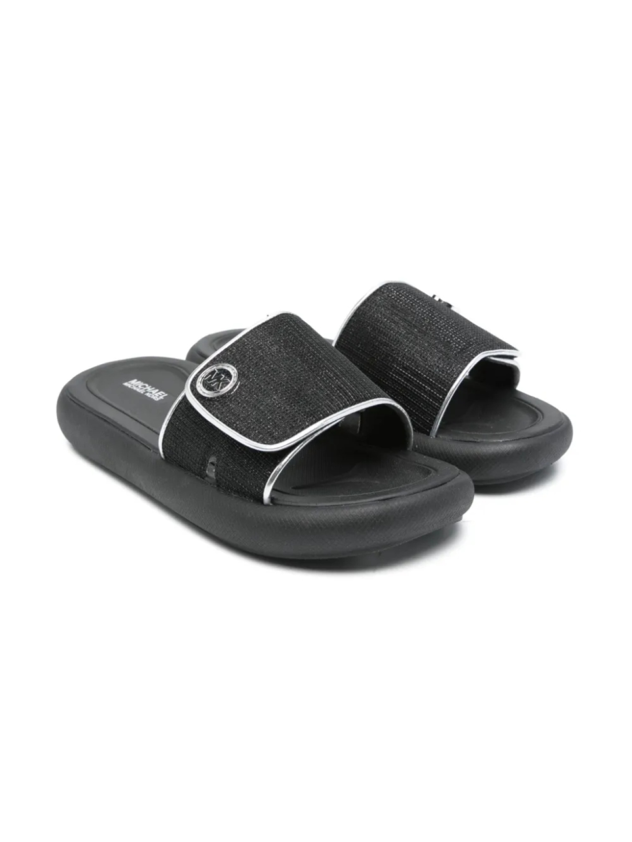 Шлепанцы с логотипом Michael Kors Kids, черный
Шлепанцы с логотипом Michael Kors Kids, черный