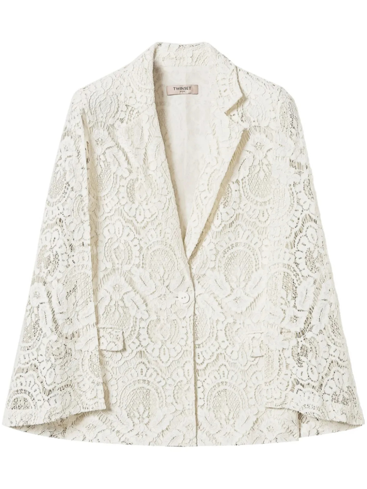 Кружевной пиджак TWINSET, белый
Кружевной пиджак TWINSET, белый