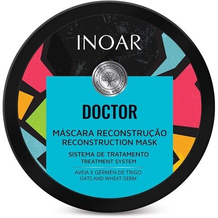 Inoar Doctor Восстанавливающая маска для волос 250г
Inoar Doctor Восстанавливающая маска для волос 250г