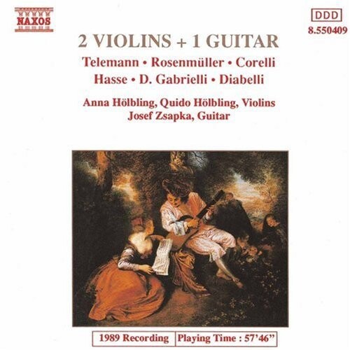 CD диск Holbling, Anna & Quido / Zsapka, Jozef: Two Violins & One Guitar 1
CD диск Holbling, Anna & Quido / Zsapka, Jozef: Two Violins & One Guitar 1