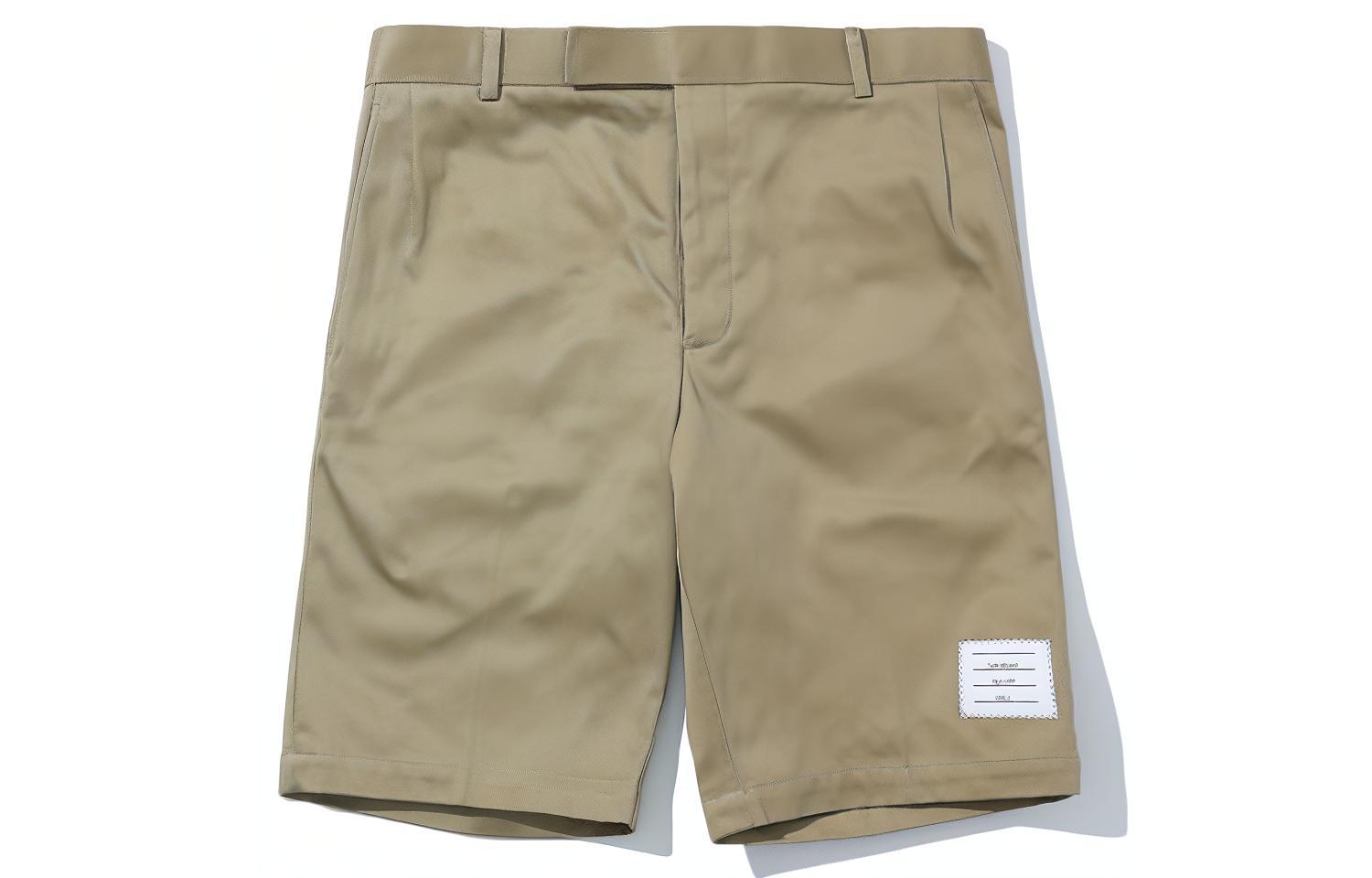 Шорты-чинос из хлопкового твила, неструктурированные THOM BROWNE, хаки
Шорты-чинос из хлопкового твила, неструктурированные THOM BROWNE, хаки