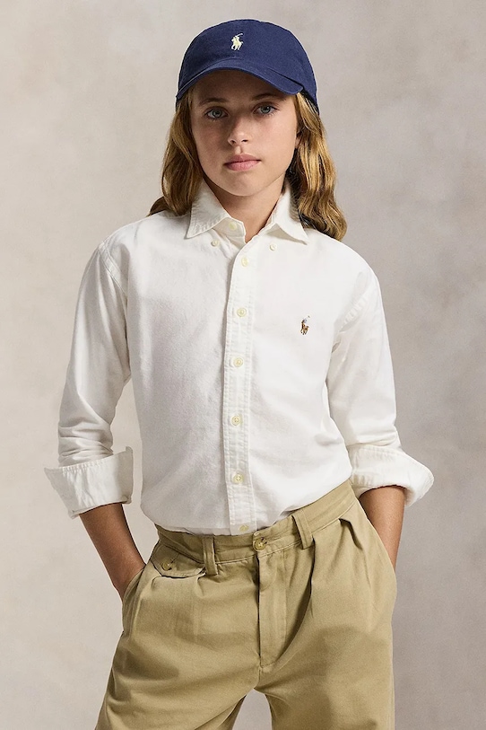 Детская хлопковая рубашка Polo Ralph Lauren, белый
Детская хлопковая рубашка Polo Ralph Lauren, белый