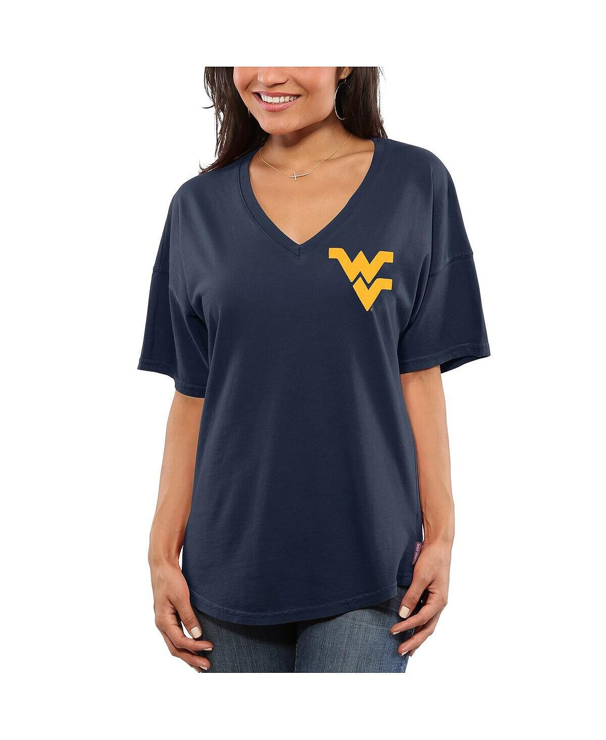 Женская темно-синяя футболка оверсайз West Virginia Mountaineers Spirit Jersey, темно-синий
Женская темно-синяя футболка оверсайз West Virginia Mountaineers Spirit Jersey, темно-синий