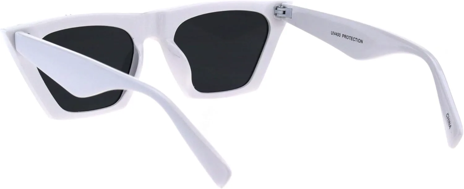 Женские футуристические квадратные солнцезащитные очки в стиле «кошачий глаз» с плоской верхней частью, в готическом, ретро и модерн стиле SA106, White Black
Женские футуристические квадратные солнцезащитные очки в стиле «кошачий глаз» с плоской верхней частью, в готическом, ретро и модерн стиле SA106, White Black