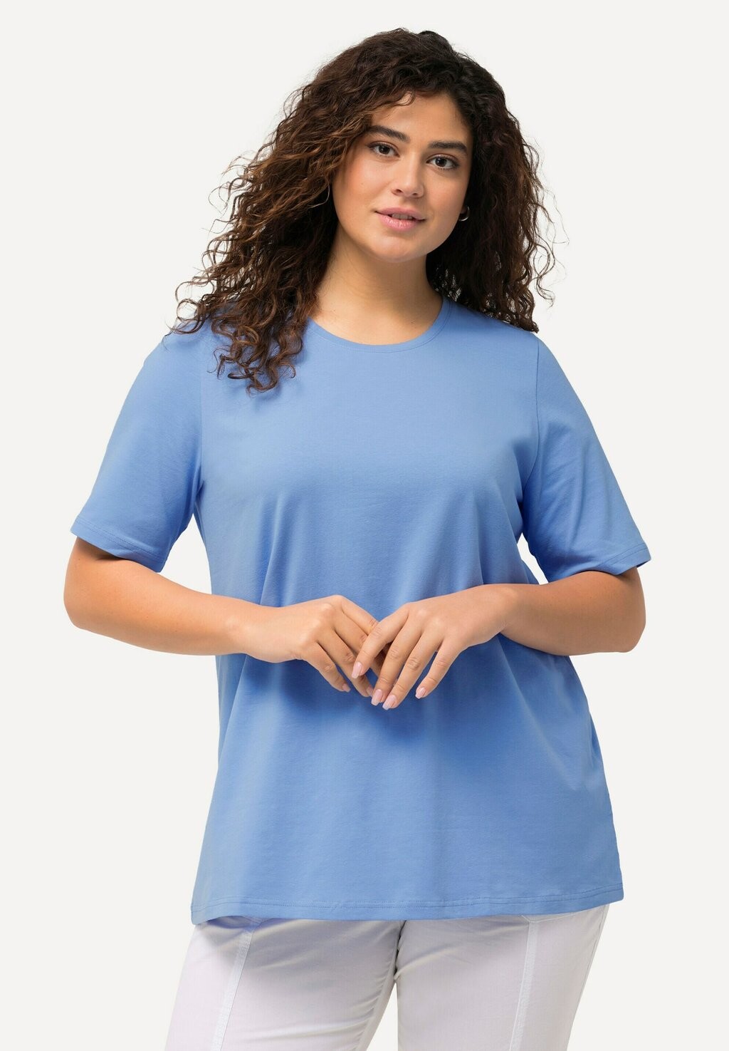 Базовая футболка RUNDHALSAUSSCHNITT HALBARM Ulla Popken, светло-голубой
Базовая футболка RUNDHALSAUSSCHNITT HALBARM Ulla Popken, светло-голубой