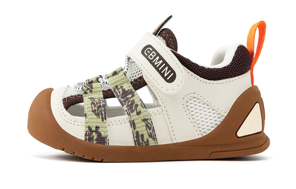 Детские сандалии с противоскользящей подошвой, амортизирующие, износостойкие, дышащие, для младенцев и малышей EBMINI, бежевый/зеленый 
Детские сандалии с противоскользящей подошвой, амортизирующие, износостойкие, дышащие, для младенцев и малышей EBMINI, бежевый/зеленый