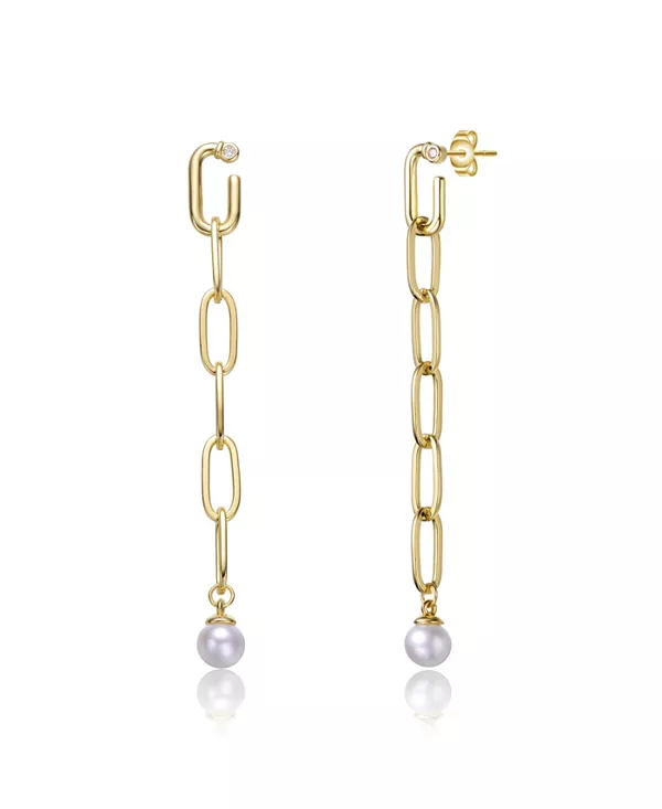 Серьги-Бабочки из стерлингового серебра 14 карат с натуральным пресноводным жемчугом и кубическим цирконием Genevive, gold
Серьги-Бабочки из стерлингового серебра 14 карат с натуральным пресноводным жемчугом и кубическим цирконием Genevive, gold