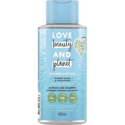 Love Beauty and Planet Морские водоросли и эвкалипт Морской увлажняющий шампунь для максимального ухода и увлажнения волос 400мл Unilever
Love Beauty and Planet Морские водоросли и эвкалипт Морской увлажняющий шампунь для максимального ухода и увлажнения волос 400мл Unilever