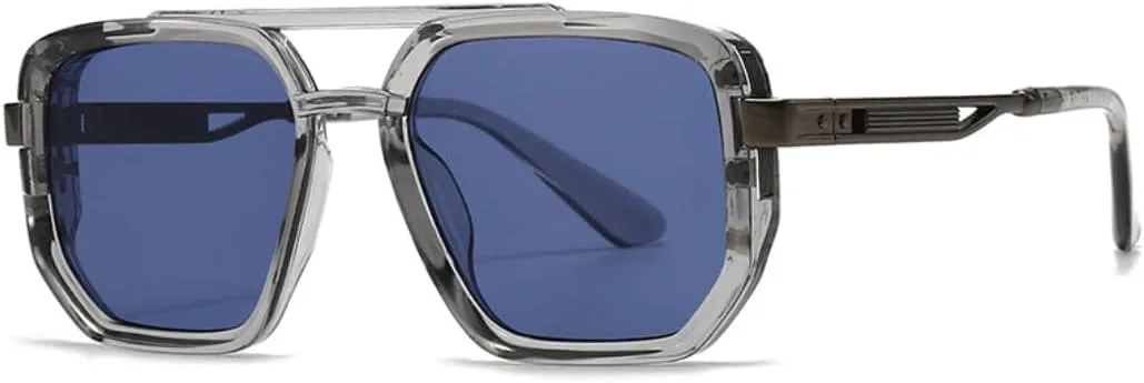 Модные солнцезащитные очки для женщин в стиле ретро с заклепками, сине-зеленые, для мужчин в стиле панк, с защитой от УФ-излучения UV400 HHZZYVY, Grey Blue
Модные солнцезащитные очки для женщин в стиле ретро с заклепками, сине-зеленые, для мужчин в стиле панк, с защитой от УФ-излучения UV400 HHZZYVY, Grey Blue