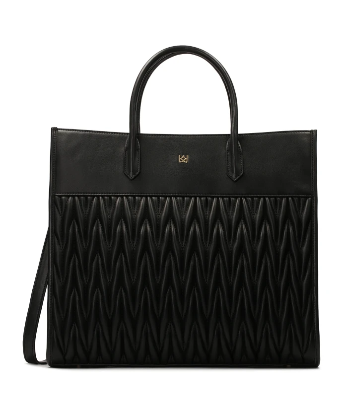 Элегантная деловая сумка с эффектным стеганым узором. Kazar, черный
Элегантная деловая сумка с эффектным стеганым узором. Kazar, черный