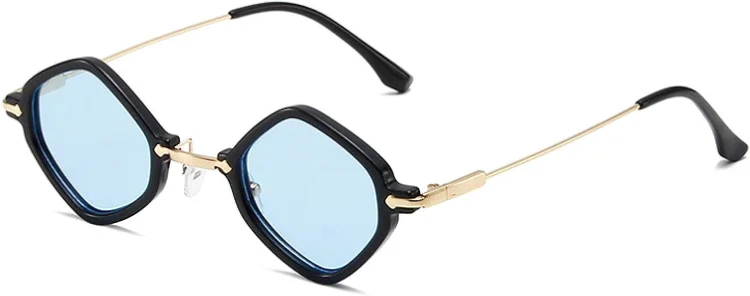 Солнцезащитные очки неправильной формы для женщин, маленькая оправа, модные очки для мужчин, защита от УФ-излучения UV400, для вождения и путешествий TVTBBVV, Black-blue
Солнцезащитные очки неправильной формы для женщин, маленькая оправа, модные очки для мужчин, защита от УФ-излучения UV400, для вождения и путешествий TVTBBVV, Black-blue