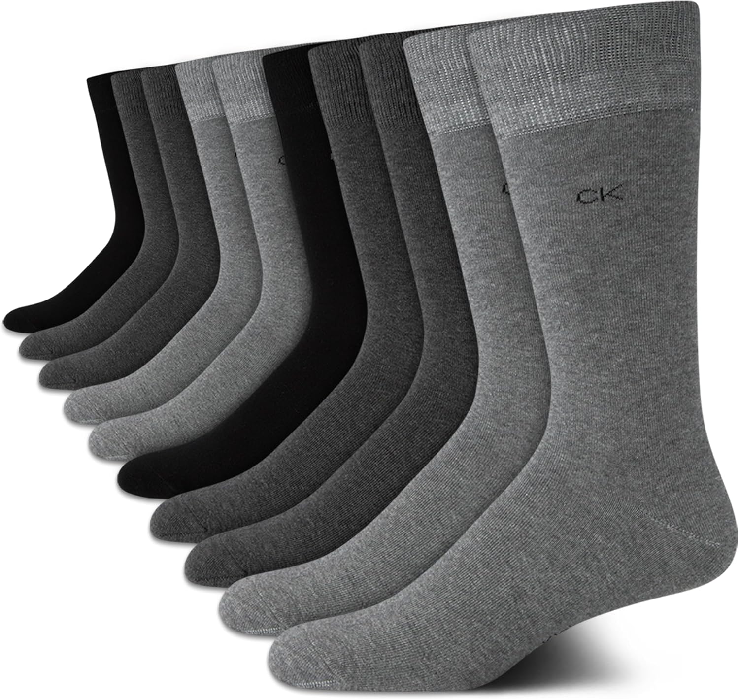 Мужские носки Calvin Klein под повседневную одежду - 10 пар мягких хлопковых носков для мужчин - классический комфорт, манжеты, смешанный узор, Grey
Мужские носки Calvin Klein под повседневную одежду - 10 пар мягких хлопковых носков для мужчин - классический комфорт, манжеты, смешанный узор, Grey