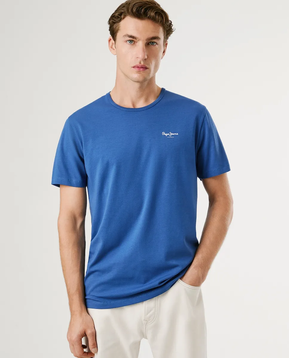 Футболка мужская с коротким рукавом и печатным логотипом Pepe Jeans, синий
Футболка мужская с коротким рукавом и печатным логотипом Pepe Jeans, синий