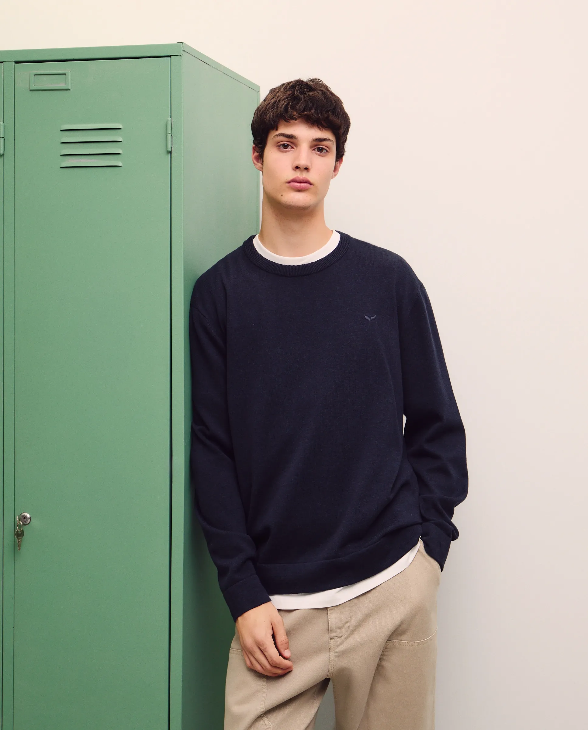 Простой базовый джемпер с круглым вырезом Green Coast, темно-синий
Простой базовый джемпер с круглым вырезом Green Coast, темно-синий