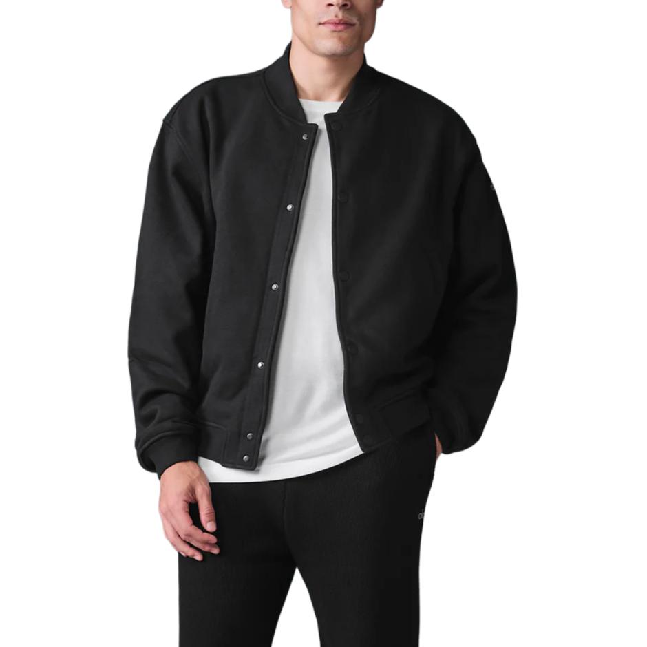 Мужская куртка с бейсбольным воротником, средней высоты, пилотские Alo Yoga, черный
Мужская куртка с бейсбольным воротником, средней высоты, пилотские Alo Yoga, черный