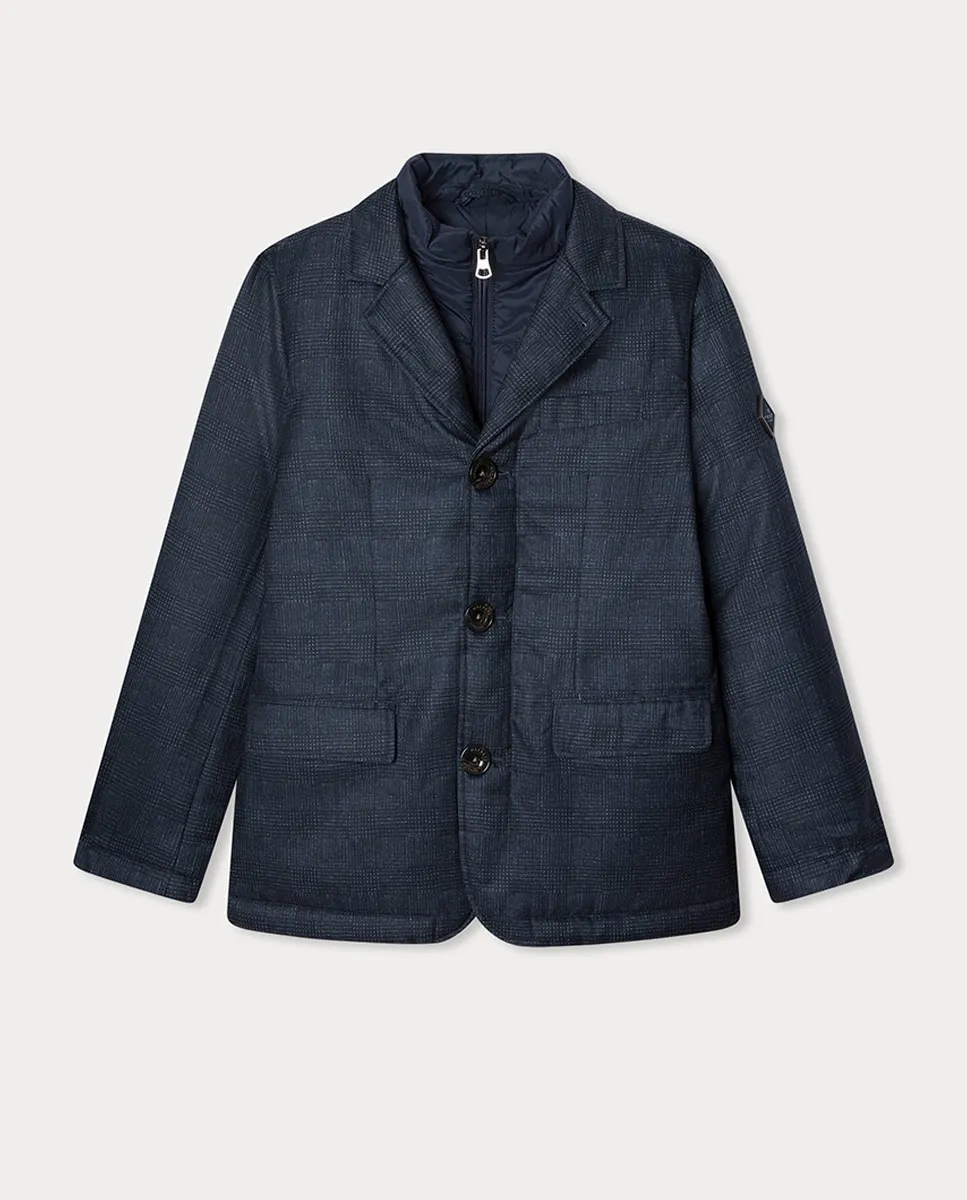 Детский стеганый пиджак в клетку Hackett, темно-синий
Детский стеганый пиджак в клетку Hackett, темно-синий