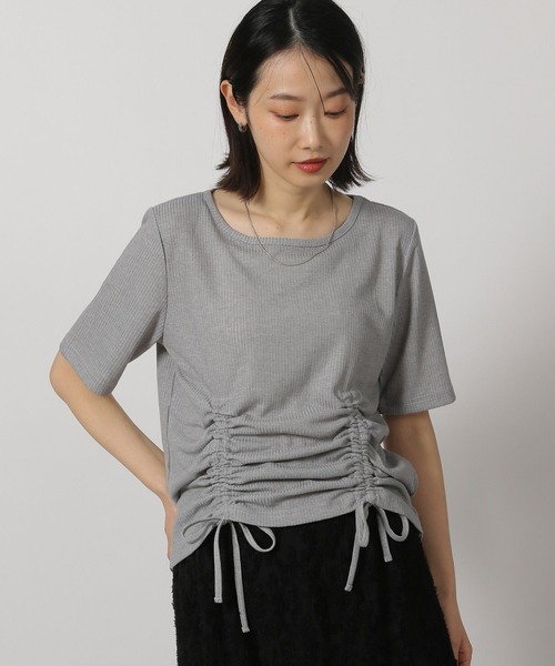 Футболка с коротким рукавом, прозрачная махровая ткань, шнуровка LAKOLE, серый
Футболка с коротким рукавом, прозрачная махровая ткань, шнуровка LAKOLE, серый