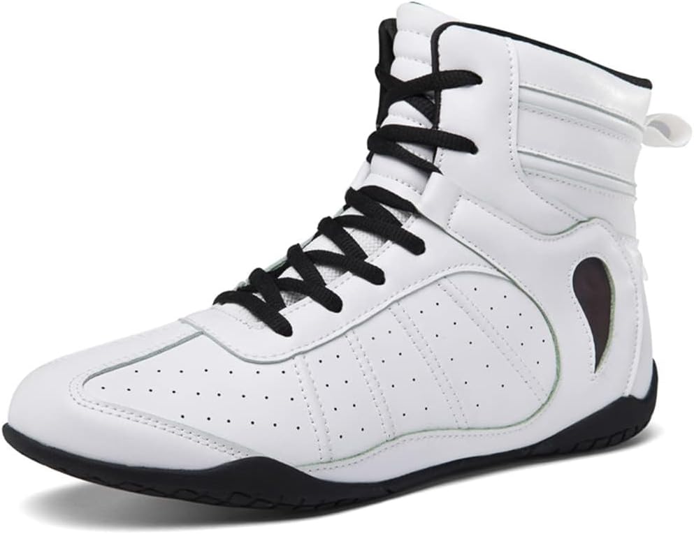 Кроссовки для бокса Omcam для мужчин и женщин, модные боксерские кроссовки, дышащие кожаные для спарринга, борьбы и фитнеса, белый
Кроссовки для бокса Omcam для мужчин и женщин, модные боксерские кроссовки, дышащие кожаные для спарринга, борьбы и фитнеса, белый