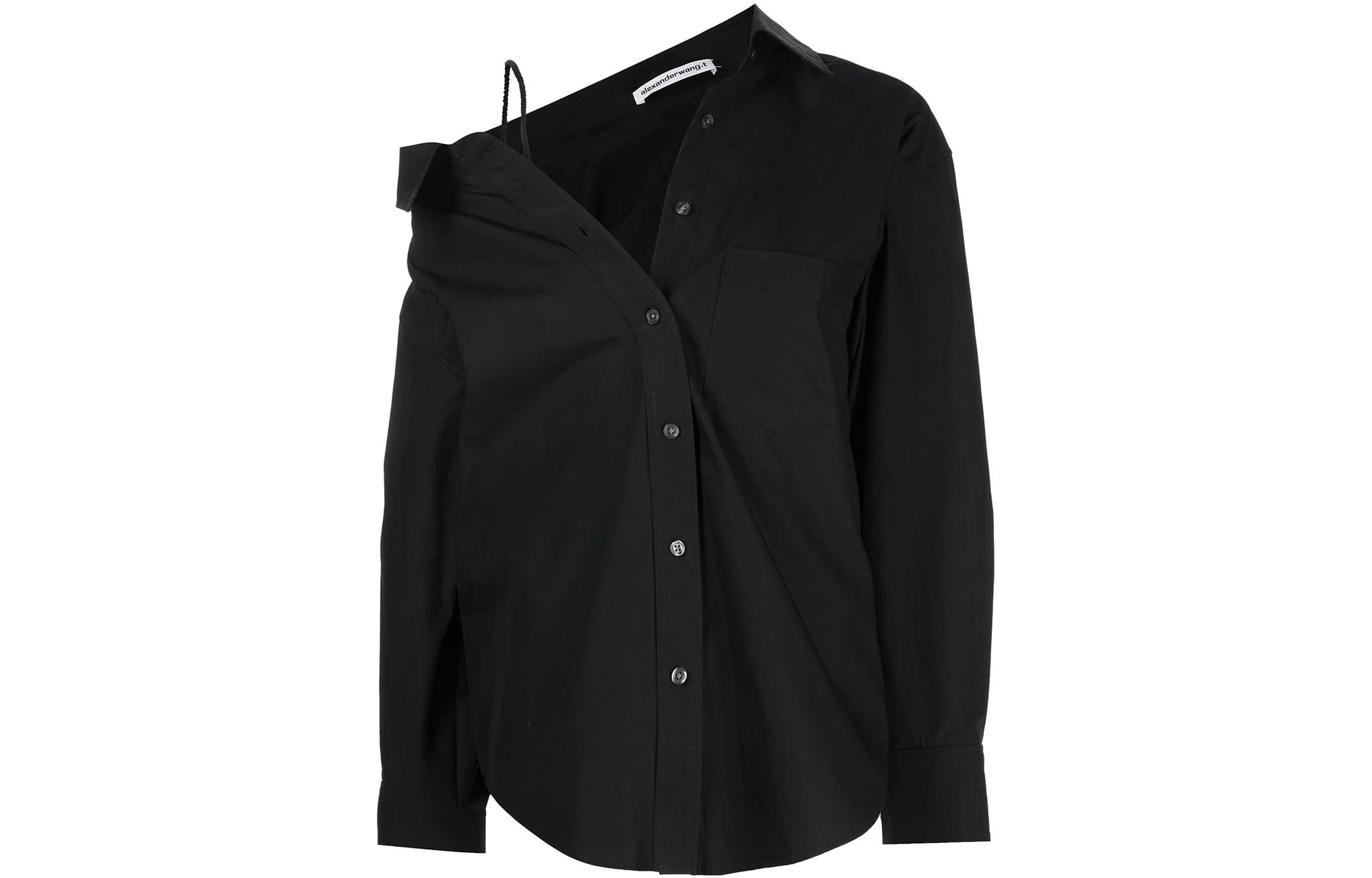 SS22 рубашка с открытой спинкой и пуговицами Alexander Wang, черный
SS22 рубашка с открытой спинкой и пуговицами Alexander Wang, черный