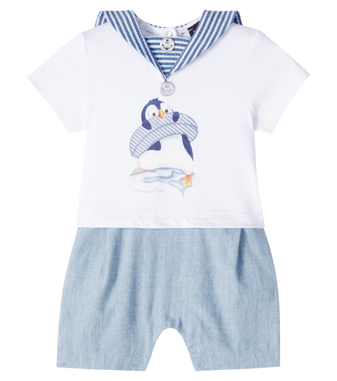 Комплект из хлопка для младенца: топ и штанишки Monnalisa, Bianco+Nuvola
Комплект из хлопка для младенца: топ и штанишки Monnalisa, Bianco+Nuvola