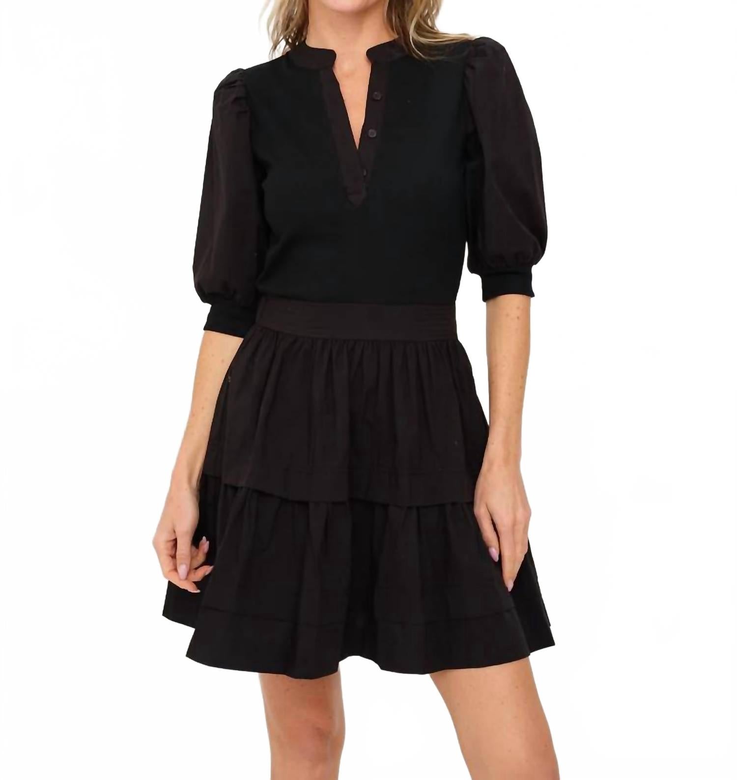 Элегантное платье Annabelle Mixed Media в черном цвете SIX/FIFTY
Элегантное платье Annabelle Mixed Media в черном цвете SIX/FIFTY