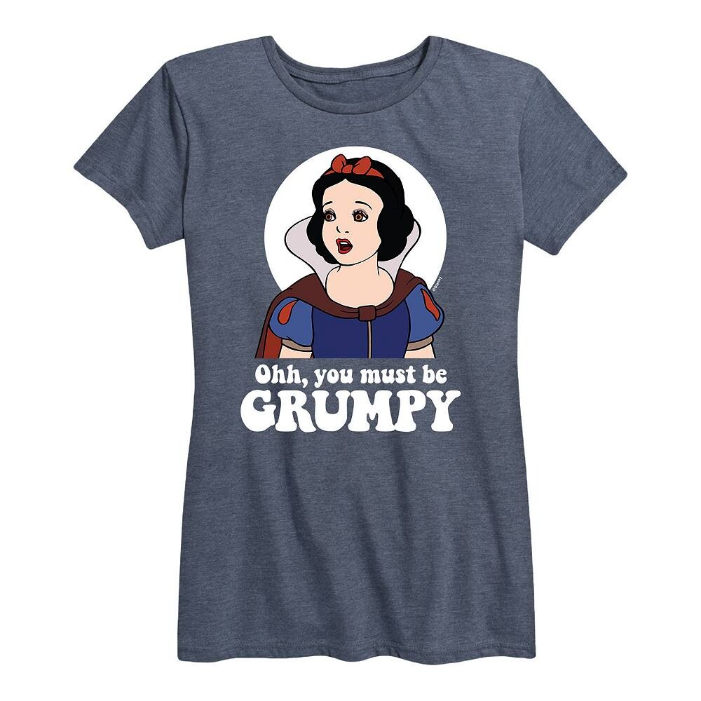 Женская футболка Disney Princess Snow White с рисунком Must Be Grumpy, цвет Heather Blue 
Женская футболка Disney Princess Snow White с рисунком Must Be Grumpy, цвет Heather Blue