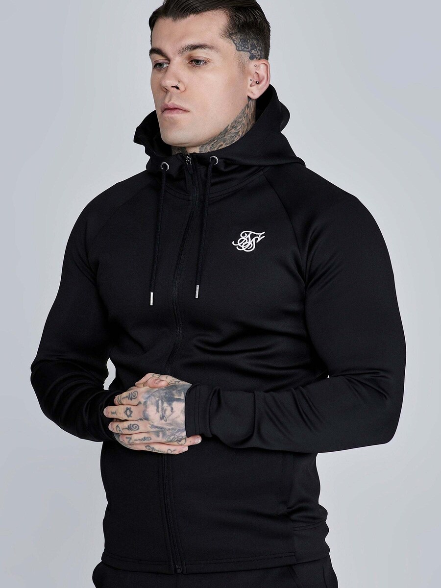 Толстовка с капюшоном на молнии SikSilk Essentials Poly FullZip Hoodie, черный
Толстовка с капюшоном на молнии SikSilk Essentials Poly FullZip Hoodie, черный